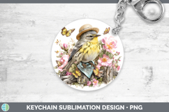 GorgeousBirds 01 Bandana Summer Keychain design.