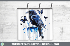 GorgeousBirds 01 Blue Drips Tumbler design.