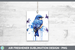 GorgeousBirds 01 Blue Drips Air Freshener design.