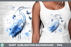 GorgeousBirds 01 Blue Drips Shirt design.