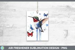 GorgeousBirds 01 Blue Drips Air Freshener design.