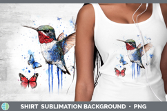 GorgeousBirds 01 Blue Drips Shirt design.