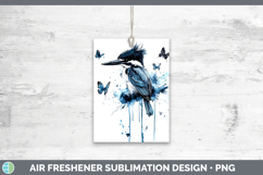 GorgeousBirds 01 Blue Drips Air Freshener design.