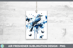 GorgeousBirds 01 Blue Drips Air Freshener design.