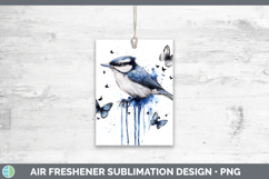 GorgeousBirds 01 Blue Drips Air Freshener design.