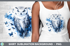 GorgeousBirds 01 Blue Drips Shirt design.