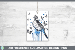 GorgeousBirds 01 Blue Drips Air Freshener design.