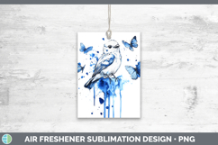 GorgeousBirds 01 Blue Drips Air Freshener design.