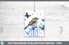GorgeousBirds 01 Blue Drips Air Freshener design.