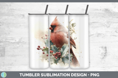 GorgeousBirds 01 Christmas Botanicals Tumbler design.