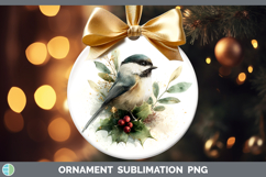 GorgeousBirds 01 Christmas Botanicals Ornament design.