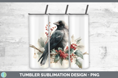 GorgeousBirds 01 Christmas Botanicals Tumbler design.