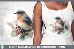 GorgeousBirds 01 Christmas Botanicals Shirt design.