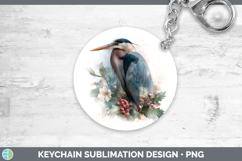 GorgeousBirds 01 Christmas Botanicals Keychain design.