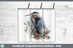 GorgeousBirds 01 Christmas Botanicals Tumbler design.