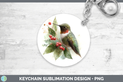 GorgeousBirds 01 Christmas Botanicals Keychain design.