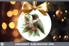 GorgeousBirds 01 Christmas Botanicals Ornament design.