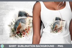GorgeousBirds 01 Christmas Botanicals Shirt design.