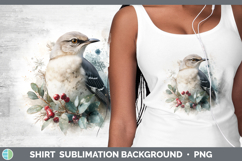 GorgeousBirds 01 Christmas Botanicals Shirt design.