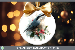 GorgeousBirds 01 Christmas Botanicals Ornament design.