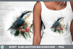 GorgeousBirds 01 Christmas Botanicals Shirt design.