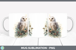 GorgeousBirds 01 Christmas Botanicals Mug Wrap design.