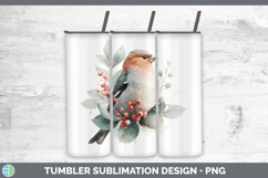 GorgeousBirds 01 Christmas Botanicals Tumbler design.