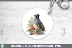 GorgeousBirds 01 Christmas Botanicals Keychain design.