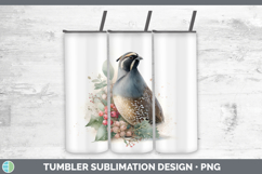 GorgeousBirds 01 Christmas Botanicals Tumbler design.