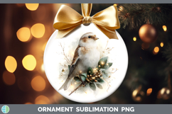GorgeousBirds 01 Christmas Botanicals Ornament design.