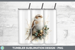 GorgeousBirds 01 Christmas Botanicals Tumbler design.