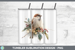 GorgeousBirds 01 Christmas Botanicals Tumbler design.