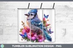 GorgeousBirds 01 Floral Summer Tumbler design.