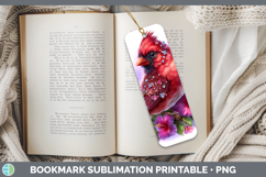 GorgeousBirds 01 Floral Summer Bookmark design.