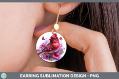 GorgeousBirds 01 Floral Summer Round Earrings design.