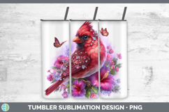 GorgeousBirds 01 Floral Summer Tumbler design.