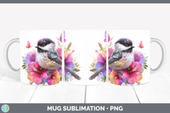 GorgeousBirds 01 Floral Summer Mug Wrap design.