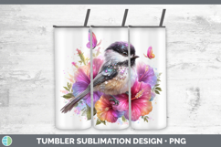 GorgeousBirds 01 Floral Summer Tumbler design.