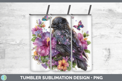 GorgeousBirds 01 Floral Summer Tumbler design.