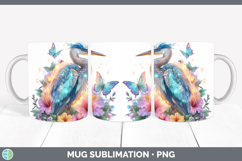 GorgeousBirds 01 Floral Summer Mug Wrap design.