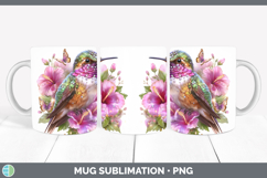 GorgeousBirds 01 Floral Summer Mug Wrap design.