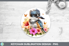 GorgeousBirds 01 Floral Summer Keychain design.