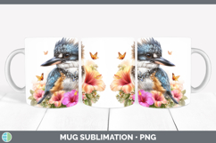 GorgeousBirds 01 Floral Summer Mug Wrap design.