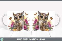 GorgeousBirds 01 Floral Summer Mug Wrap design.