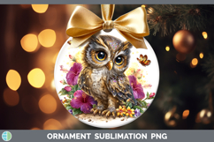 GorgeousBirds 01 Floral Summer Ornament design.