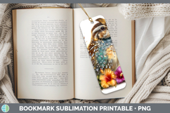 GorgeousBirds 01 Floral Summer Bookmark design.