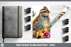 GorgeousBirds 01 Floral Summer Pen Wrap design.