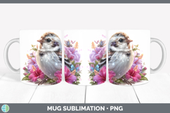 GorgeousBirds 01 Floral Summer Mug Wrap design.