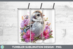 GorgeousBirds 01 Floral Summer Tumbler design.