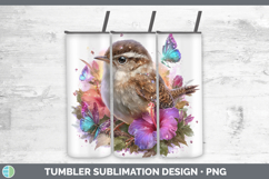 GorgeousBirds 01 Floral Summer Tumbler design.